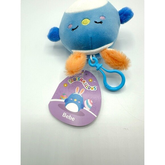 Squishmallow BEBE The BLUEBIRD Clip 3.5” - Picture 6 of 7
